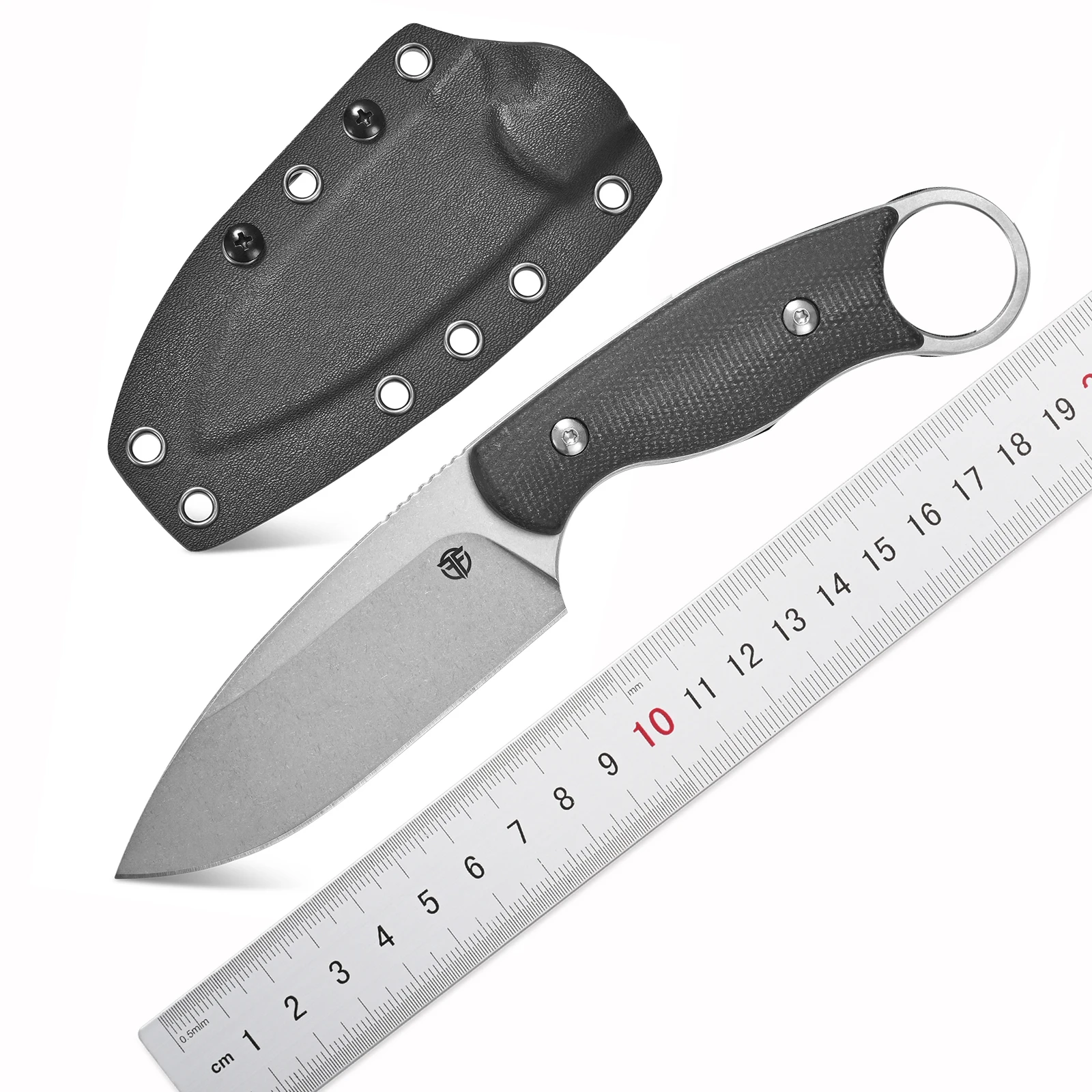 

FF116 Fixed Blade Knife VG10 Steel Micarta Handle with Kydex Sheath for Outdoor Camping Hunting Working