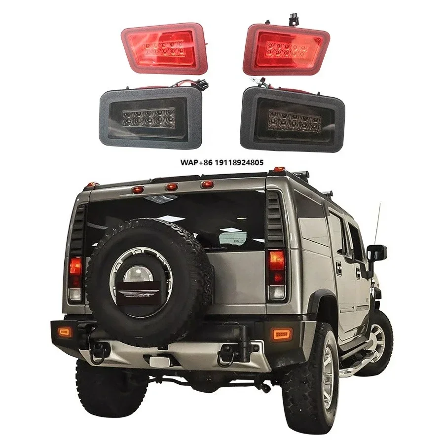 

2pcs Led Rear Bumper Tail Lamp for H2 2005 -2009 Parking Brake Turn Signal Car Parts