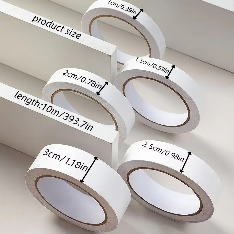 1PC 10m/393.7inch White border Thick sticker，Self-Adhesive Renovation Covering Repairing Wall Gaps Border Decoration Seam Sticke