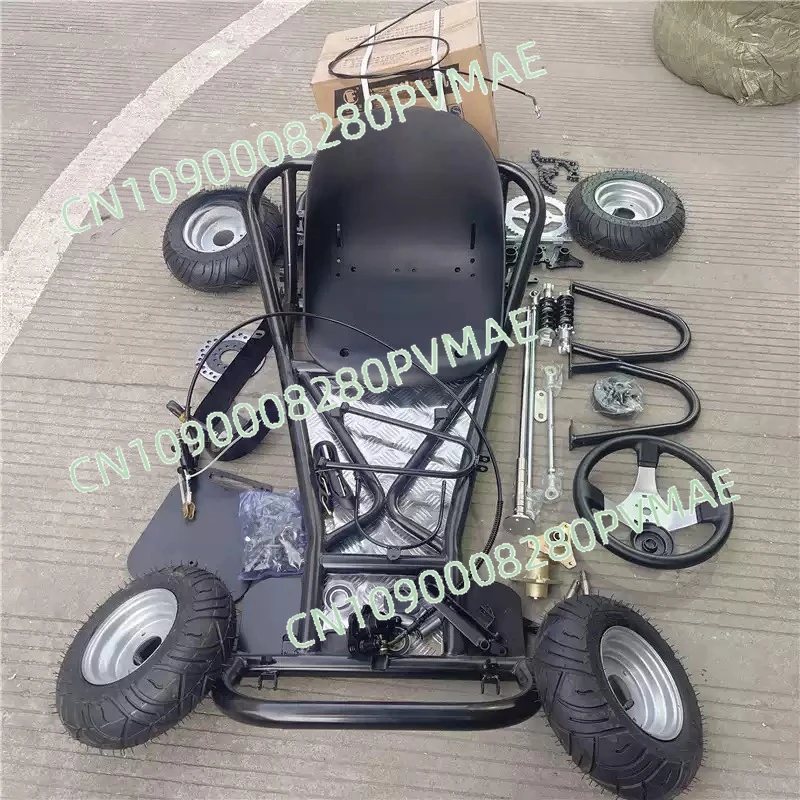168CC Modified Drift Go Kart Complete Frame Kit – Road Tire Assembly & Four‑Wheel Motorcycle Accessories