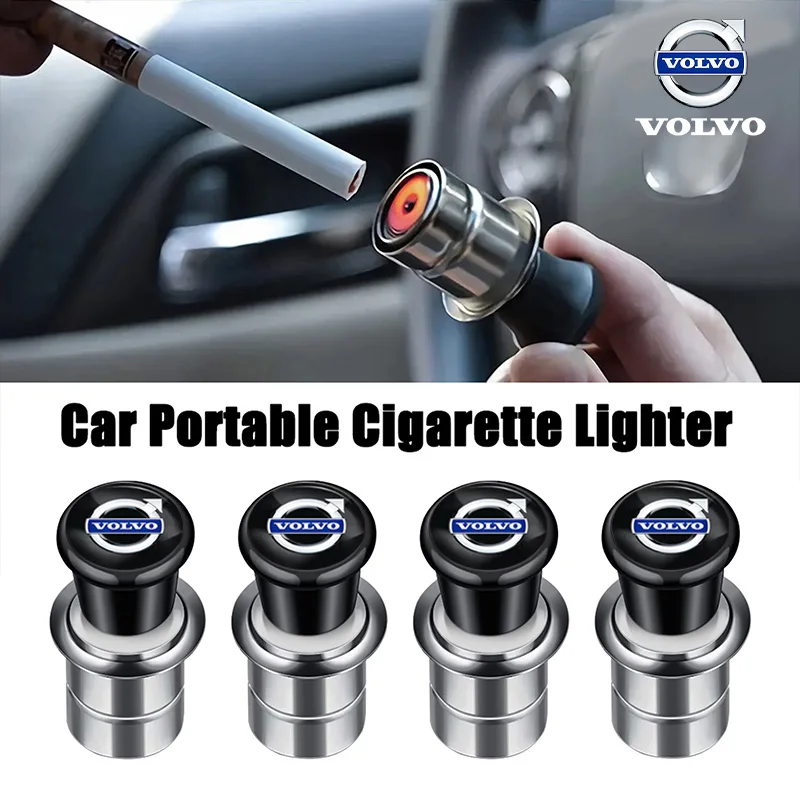

Car Portable Cigarette Lighter Auto Badge Cigar Lighter Adapter For Volvo Xc60 Xc90 V40 V60 S60 V50 V90 S80 C40 XC40 V70 XC70 b5