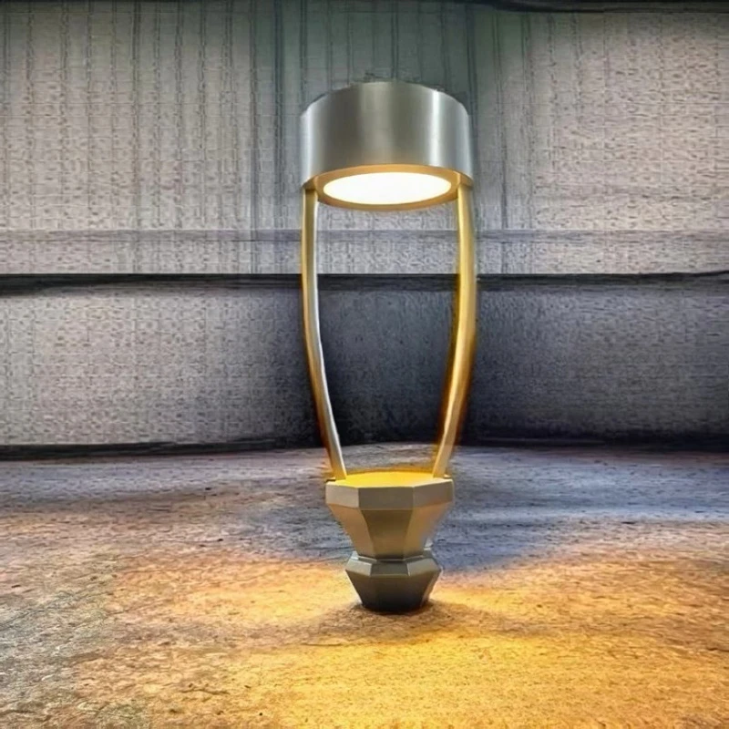 Stainless steel LED garden light holder