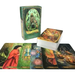 Gorąca sprzedaż Laszarski Tarot Wyrocznia Tarot Los Wróżenie Proroctwo Karta Impreza rodzinna Gra Tarot 78 Talia kart PDF Przewodnik