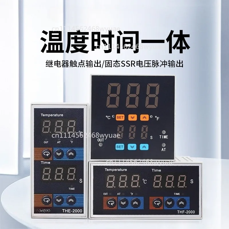 THE-2000 Time Temperature Dual Controller for Hot Stamping Machine Oven Temperature Timing Control Module