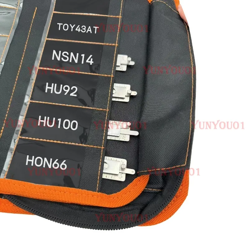 With model sticker 50PCS/74PCS LISHI 2 IN 1 STORANGE BAG MR.LI TOOLS CASES EASY HANDLE LISHI TOOL AND KEY BLADE BAG