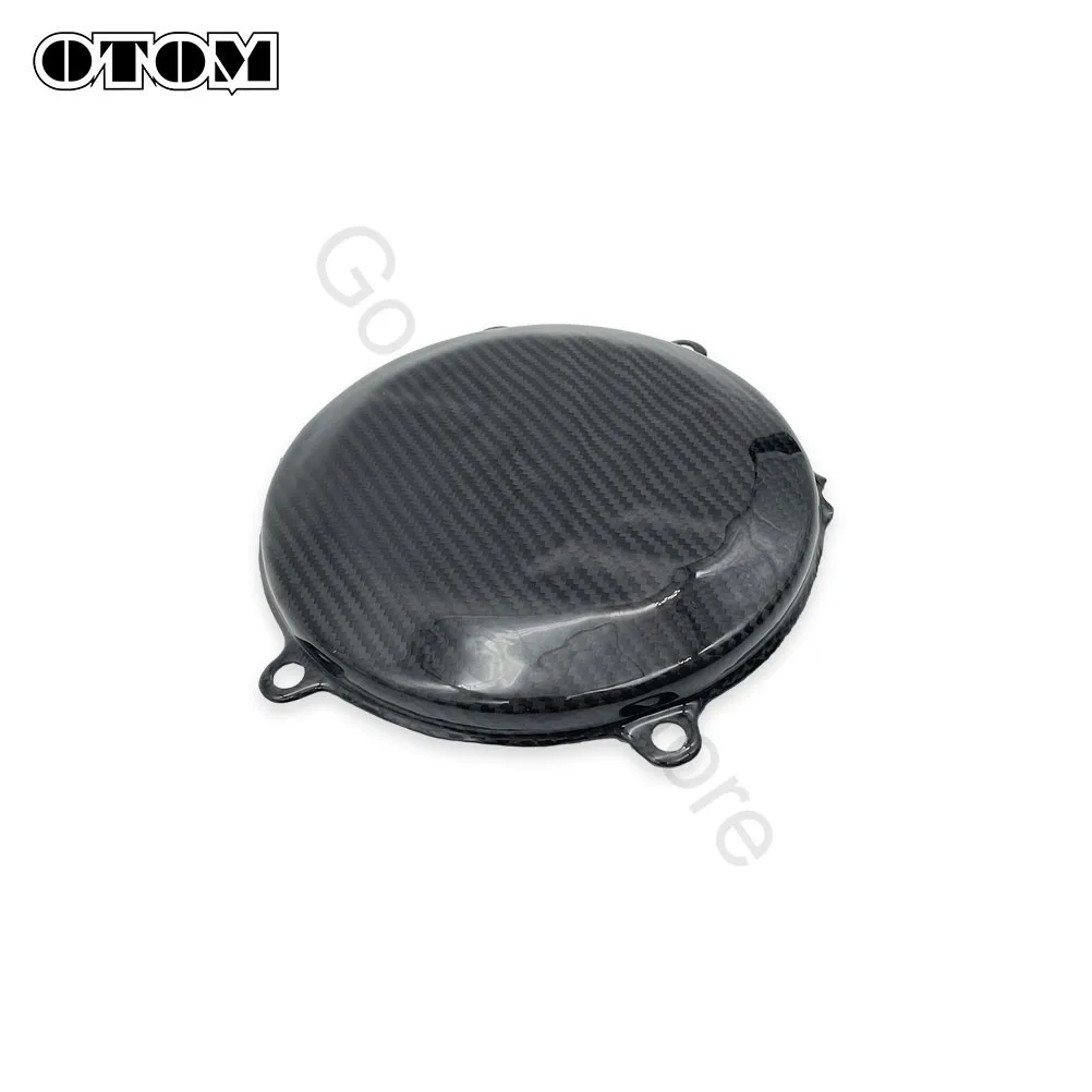 OTOM 2016-2018 Motorcycle Engine Clutch Guard Cover Carbon Fiber Protection For KAWASAKI KX450F Off-road Motocross Pit Dirt Bike
