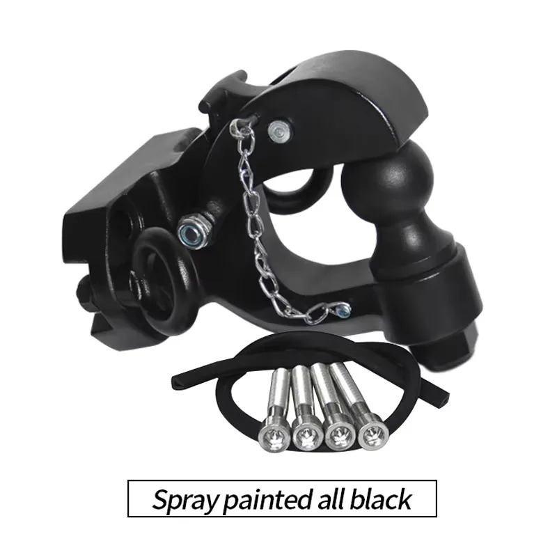 Stainless Detachable Shackle Tow Hook, Integrated Tow Ball Offroad Camper Trailer Refit Mod Hardware view 5
