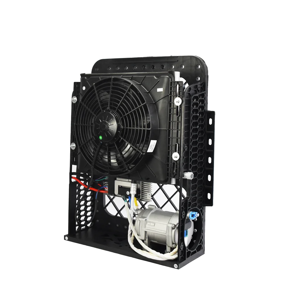 Factory Wholesale Universal Inverter 12v 24v Dc Split Parking Air Conditioning Electric Sleeper Split A/C Unit for Car Truck