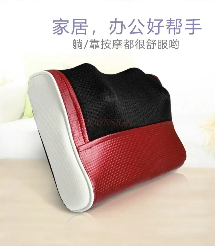 Cervical spine massager neck shoulder waist back multi-functional neck massage pillow kneading massage pad car home dual-use