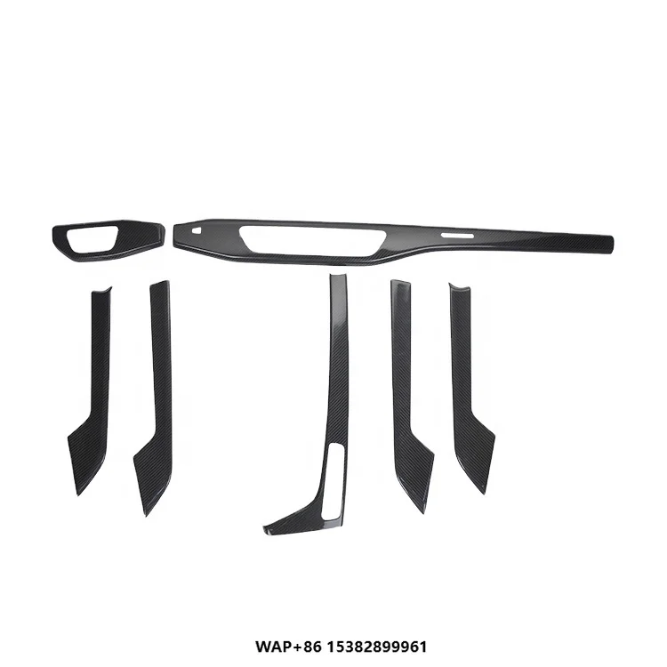 

Carbon Fiber Interior Trim for A4 S4 Dashboard Kit Handle Trim Center Console Cover 2016-2019