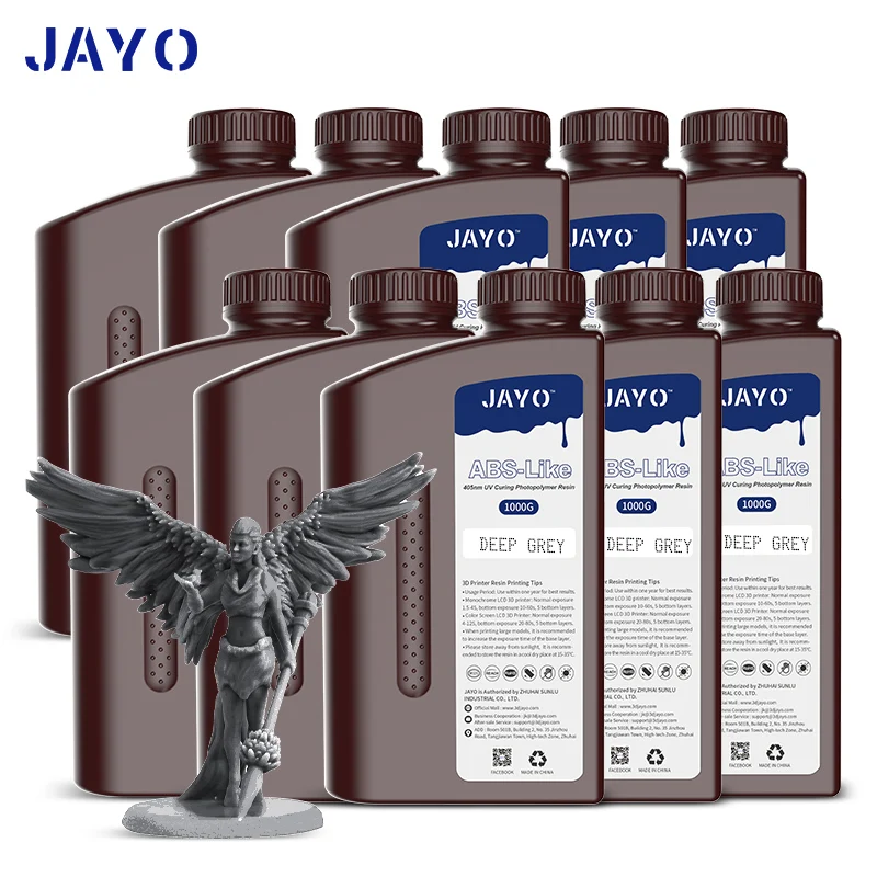 JAYO 3D Resin ABS Like/Like PA/Though/High Temp/Standard10KG Liquid Rapid UV Curing LCD UV Resin For for 3D Printer Materials