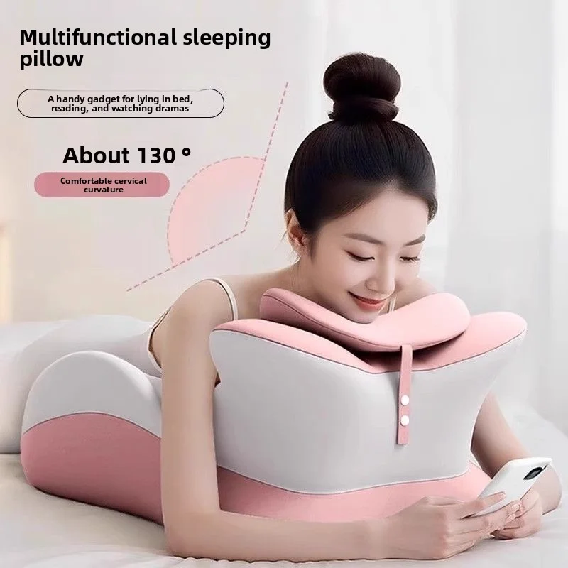 Multifunctional Bed Pillow, Comfortable for Prone Sleeping, Reading Books & Playing Mobile Phone