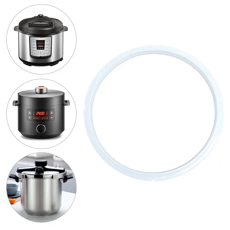 1Pcs Silicone Rubber Gasket for Electric Pressure Cooker Replacement Cooker Lid Sealing Ring 2-8L Cooker Gaskets Accessories