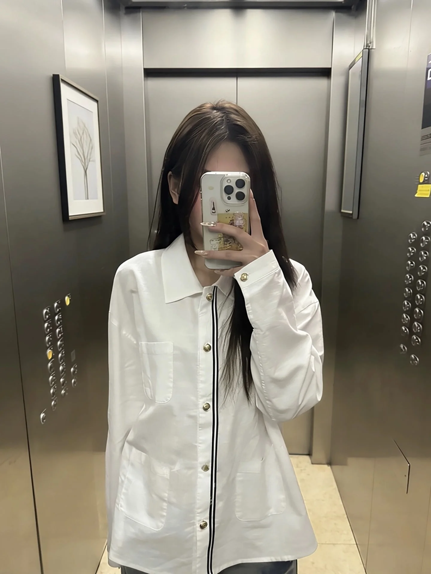 

Retro Style Women's Loose Fit Linen Shirt Spring Summer New Arrival Slimming Effect Comfortable Lazy Style White Top