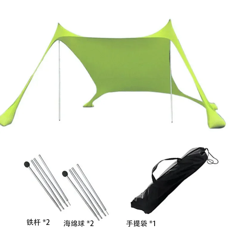 Outdoor Strandtent Draagbare Camping Zonwering UPF50+ Familie Kust Reistent Outdoor Winddicht Strandluifel uit één stuk