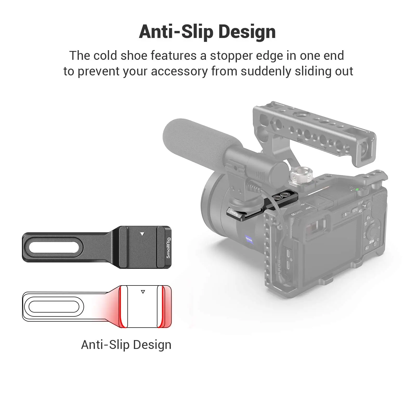 Удлинитель для холодного башмака SmallRig, аксессуары для микрофона EVF и камеры-2879