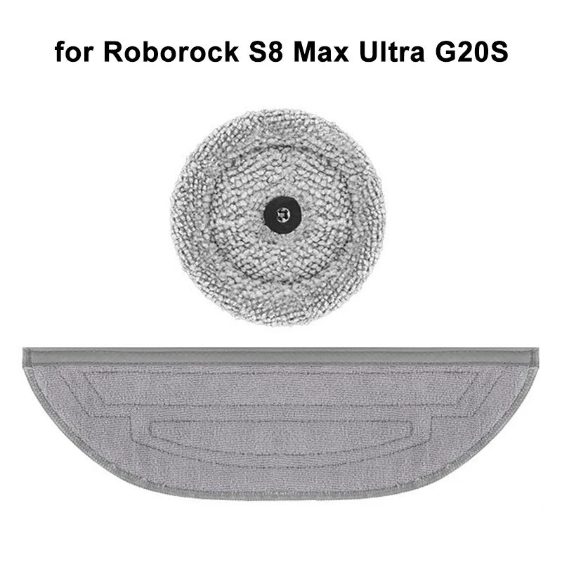 

Replacement Mopping Pads Cloths for Roborock S8 Max Ultra G20S Robot Vacuum Cleaner Microfiber Washable Vibration Cleaning Mop