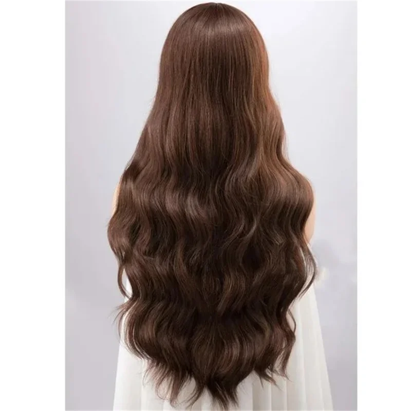 Preplucked 30inch Long 5x5 Silk Base Brown Body Wave Jewish Human Hair Wigs With Baby Hair HD Lace European Glueless Hair