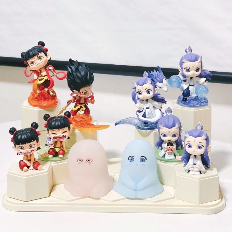 

New2025 Nezha Blind Box Born Bound Blind Box Ao Bing Handmade Trendydesktop Ornaments And Accessories Cute Doll Toy Mystery Gift