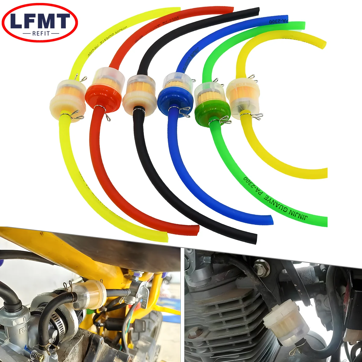 Motorcycle Moped Scooter Dirt Bike 6mm ATV Kart 49cc 50cc 110cc 125cc 150cc Fuel Filter Gasoline Gas Fuel Gasoline Oil Filter