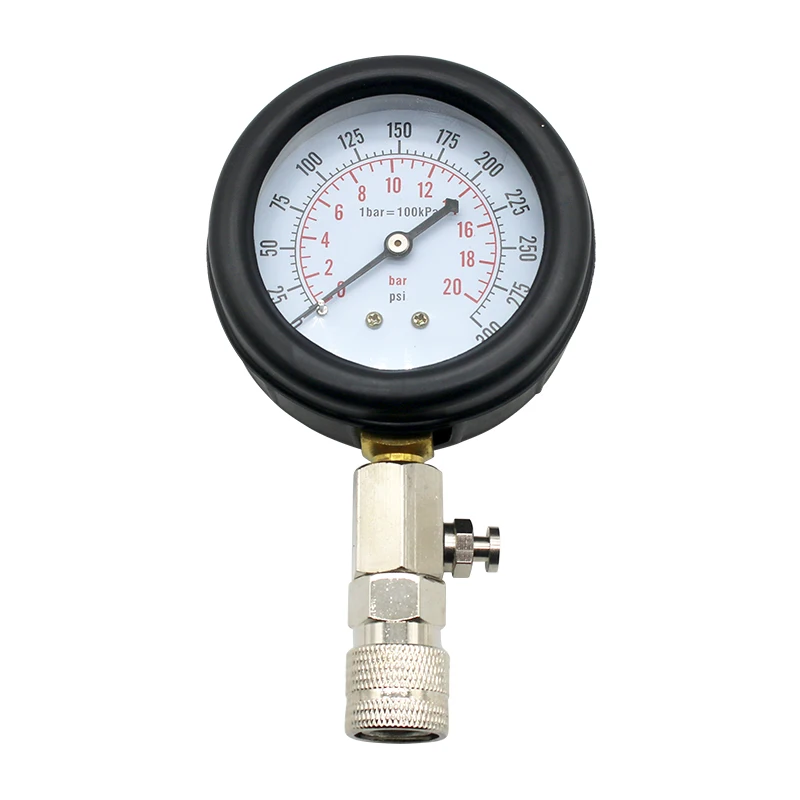 Professional AUTO TOOLS Petrol Gasoline Engine Cylinder Compression Gauge Tester Kit Cylinder Tester With M10 M12 M14 M16 M18