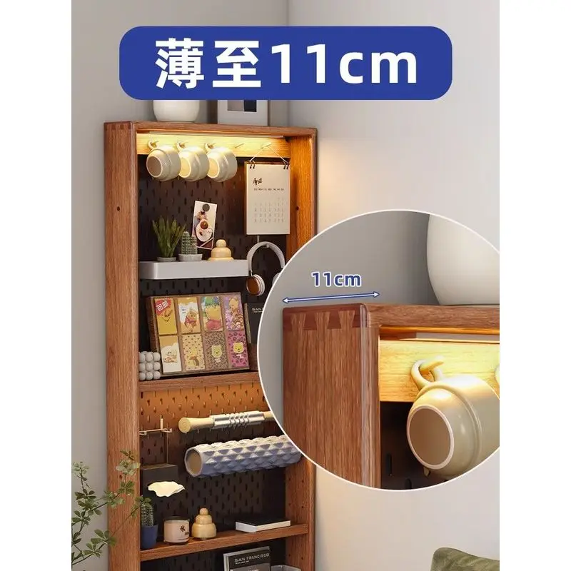 hole board thin solid wood porch thin  living room rack storage   cheese side