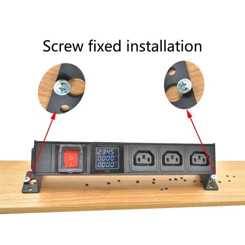 

Удлинитель PDU, стойка для сетевого шкафа, порт C14, настольная розетка C13, переключатель 1-9AC с двойным разъемом и беспроводной розеткой амперметра