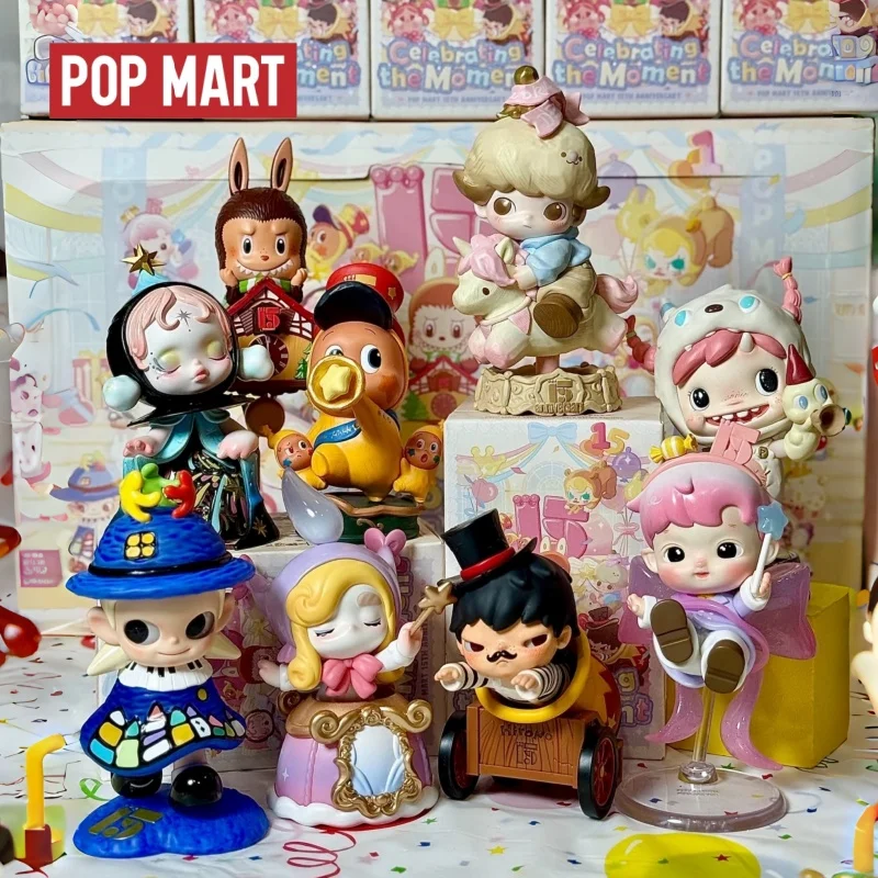 

Authentic Hot Selling Celebration Of Popmart 15th Anniversary Series Figurines Blind Boxes Trendy Toys Ornaments Surprise Gifts