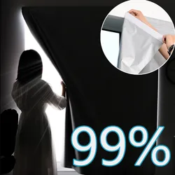 Punch Free Window Sunshade Curtain Portable Travel Blackout Removable Double Sided Silver 99% Shading Anti-UV Curtain