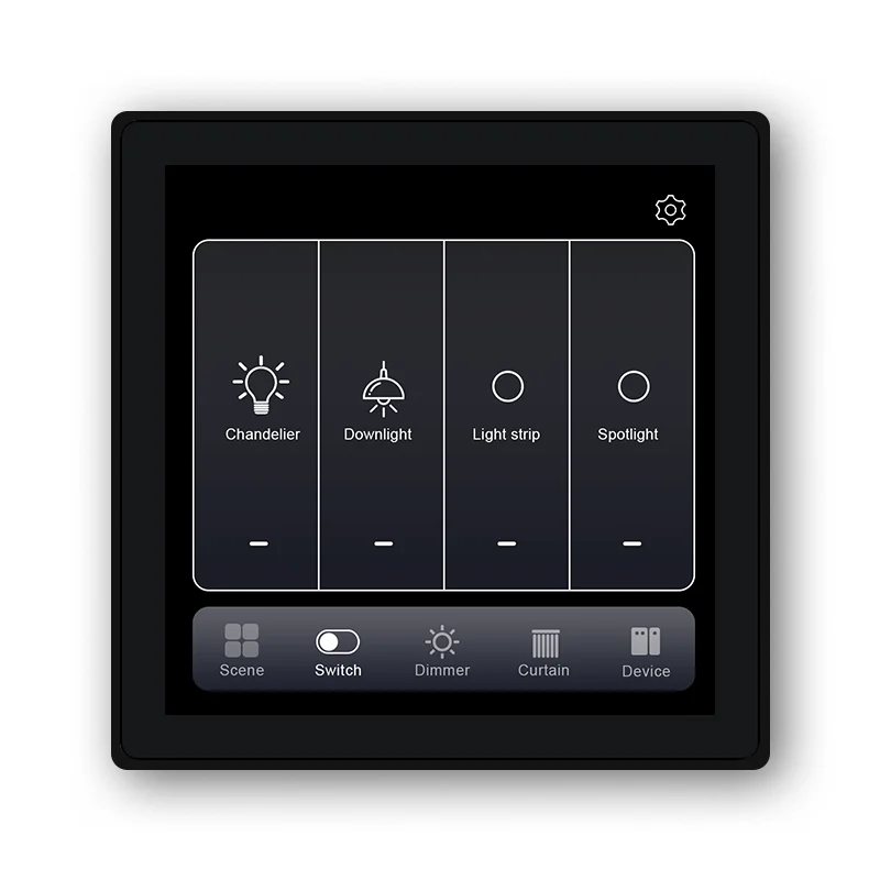 

4 Inch LCD Touch Screen Smart Switch with EU Standard Electric google Home Light Switch and Wall Switch