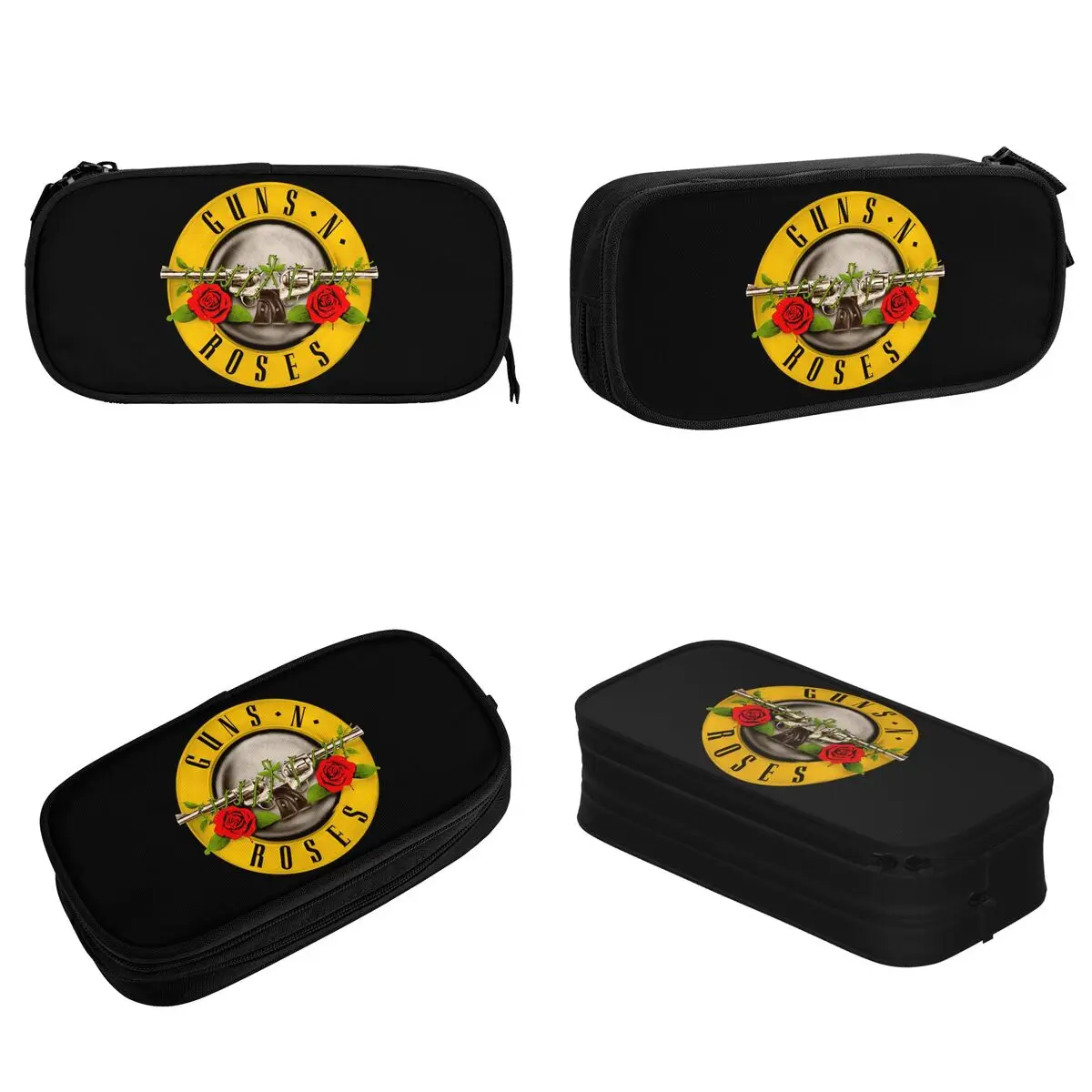 Classic Guns-N-Roses-Logo Pencil Cases Pencilcases Pen for Student Big Capacity Bags Office Gifts Stationery