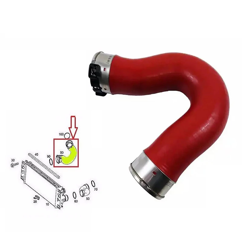 

1pc Cooling Water Pipe Intercooler Turbocharger Hoses For Mercedes Benz Sprinter Boost Air Intake Hose 9065285082 9065285182