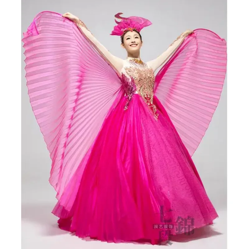 High End Swing Skirts, New Year and Christmas Party Costumes, Beautiful Holiday Stage Performance Costumes