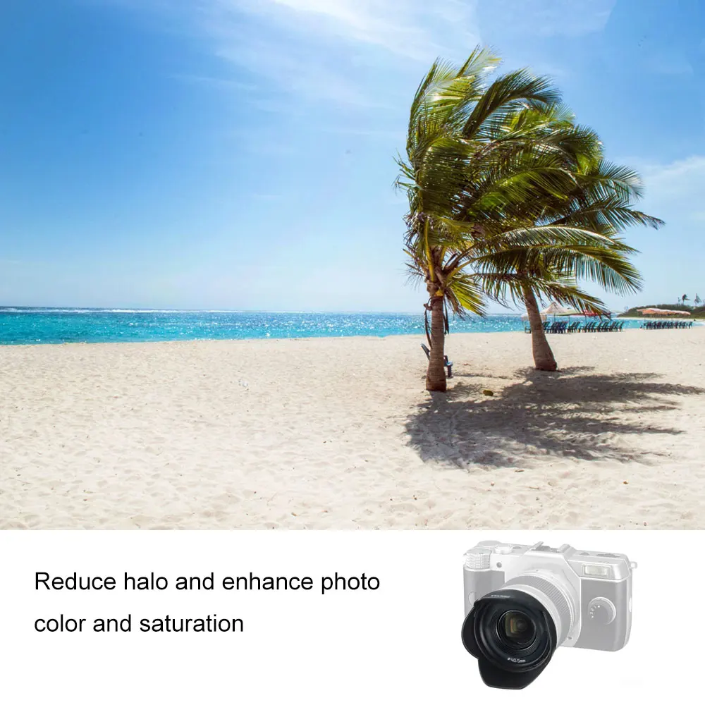 40.5mm Metal Lens Hood PH-SBA Type for K-Mount 10-17mm f/3.5-4.5 Fisheye, Bayonet Mount, Black