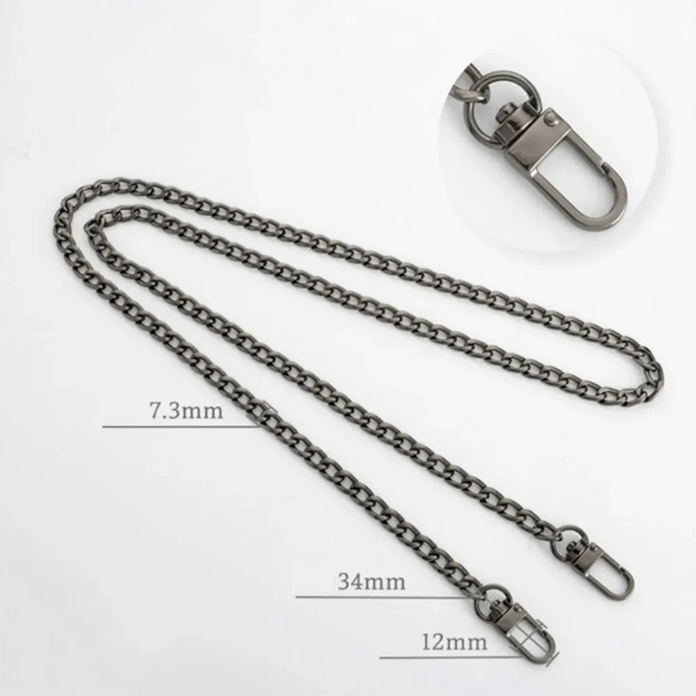 40/60/90/100/110/120cm Bag Chain Strap Handle Shoulder Crossbody Handbag Bag Metal Replacement Chains Parts Accessories