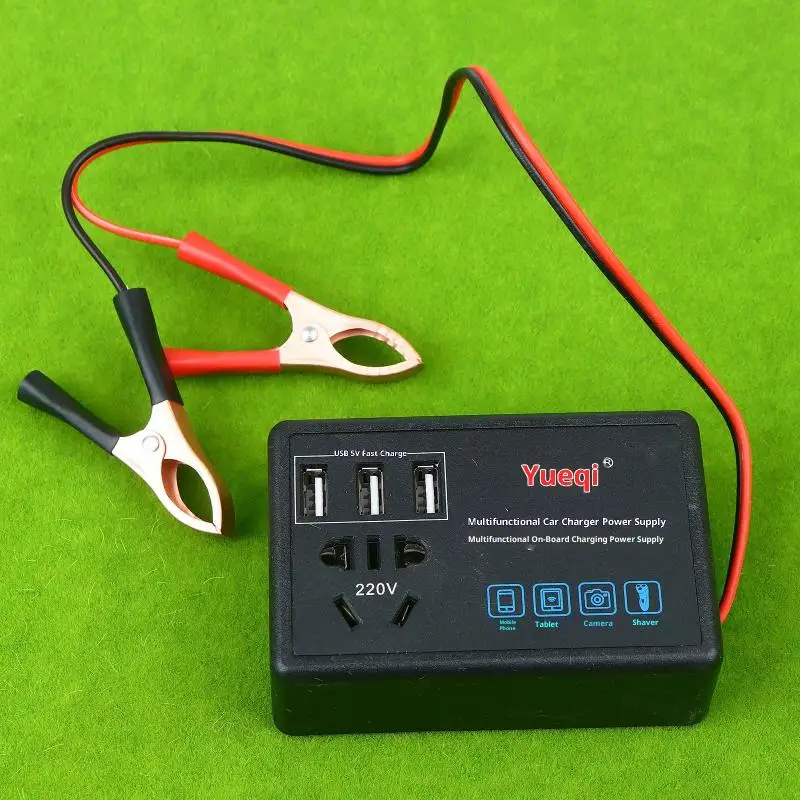 Multi-functional Car Power Inverter 12V/24V To 220V Car Converter With USB Port Automotive Charging Charger For Car Truck RV.
