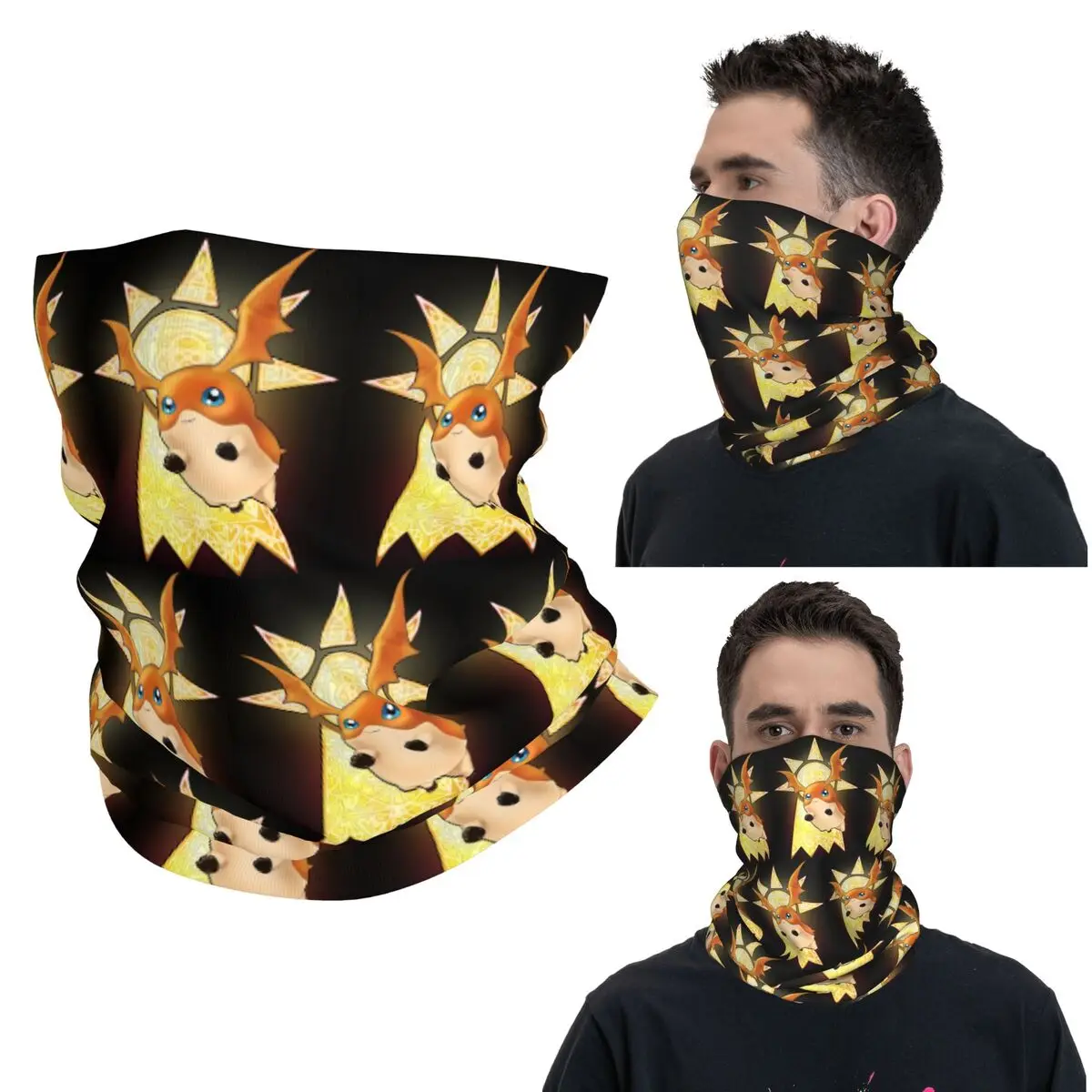 

Бандана-шарф с принтом Digimon Patamon, многофункциональная маска для лица, ветрозащитная маска для езды на велосипеде для мужчин и женщин, для взрослых