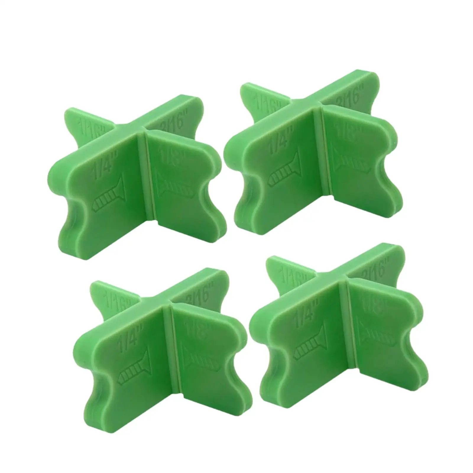 

4 Pieces Deck Board Spacers Accessories Green Hardwood Decking Tools for Composite PVC Board DIY Pressure Treated Professional