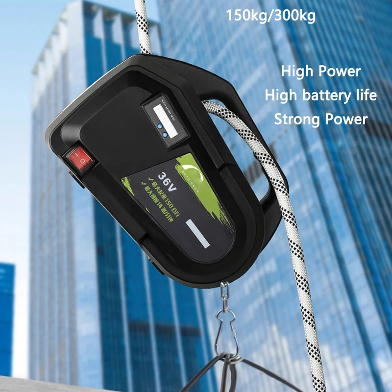 

Wireless Remote Control Rope Climbing Machine 150kg/300kg Furniture Lifting Exterior Wall Painting Electric Crane Lifting Hoist