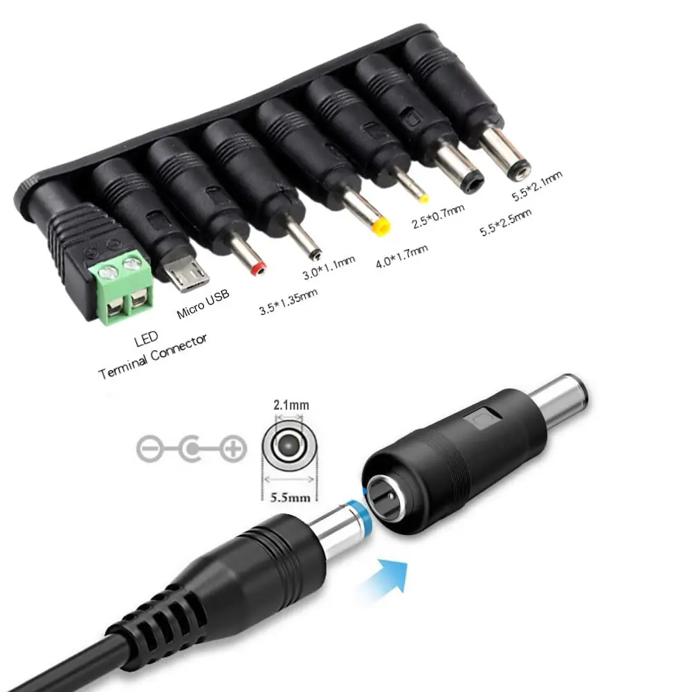 Kabel Peningkat Tipe C Ke DC Tegangan Dapat Disesuaikan 5V/9V/12V Kabel WiFi Ke Powerbank Kabel Peningkat Pengisi Daya untuk Speaker Kipas Mini LED