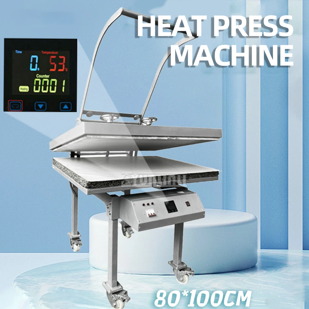 

80*100cm Large Format Heat Press Printer Sublimation Machine Heat Press Transfer Machine for T-Shirts Plates Phone Covers