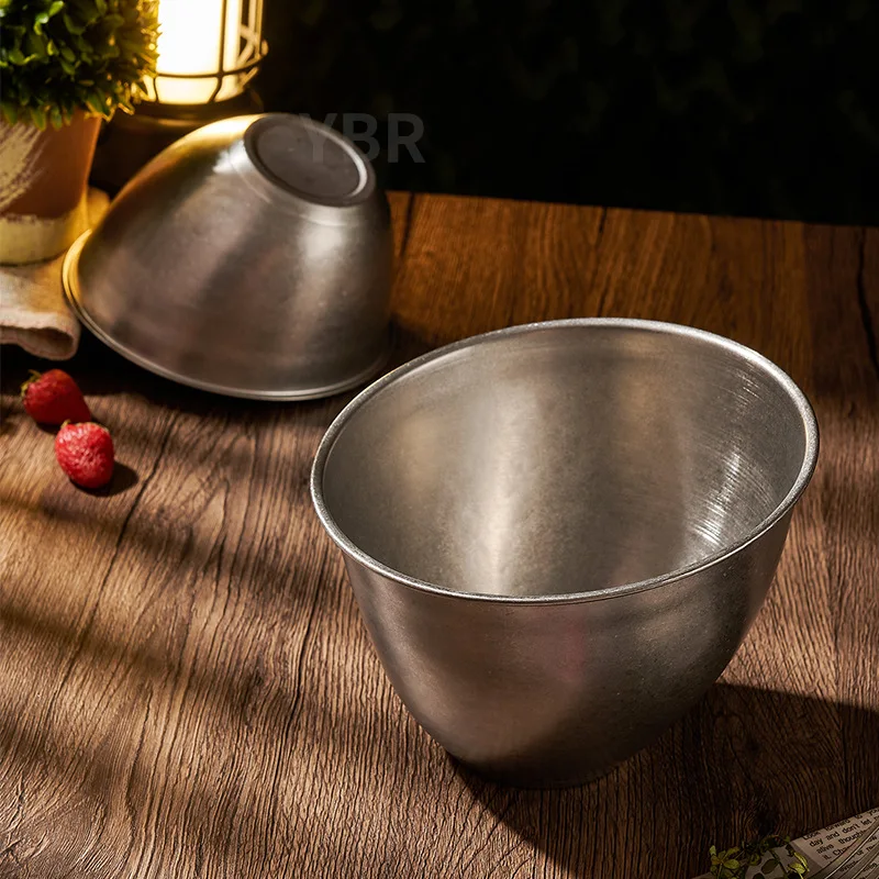 Stainless Steel Food Bowl Set Unique Style Mixing & Salad Bowls Customized Logo Disposable Good Quality Food Serving