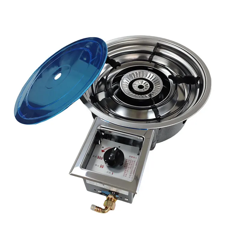 Commercial Korean-style hot pot stove with flameout protection, low flame, energy-saving, windproof single gas stove