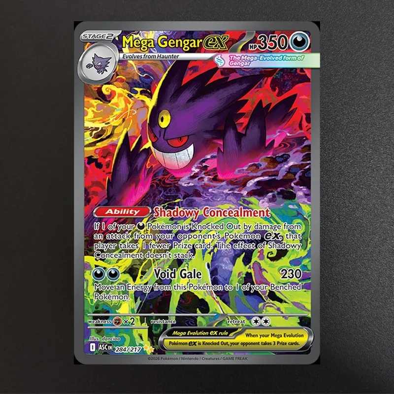 การ์ดโปเกมอนภาษาอังกฤษ M2A เอ็กซ์กา เก็นการ์ เอ็กซ์ 284 ภาพประกอบพิเศษทำเอง หายาก & เมก้า ซิงเกิลการ์ด เกมคลาสสิก การ์ดอนิเมะ ของขวัญ ของเล่น