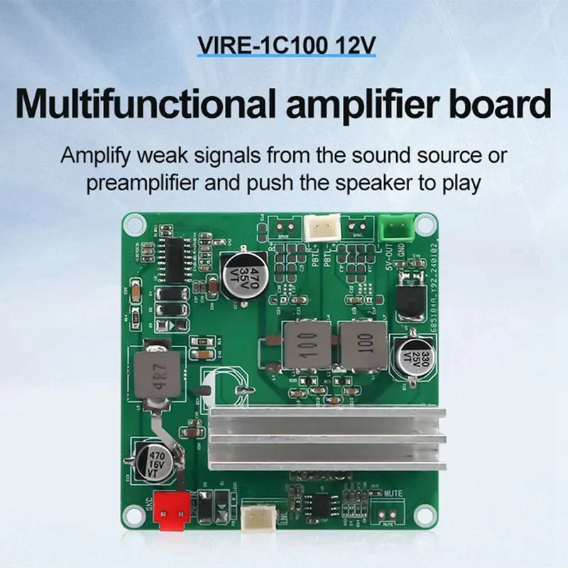 12V Digitale Audio Eindversterker Bord Tpa3116 100W Pbtl Klasse D Home Audio Module 5V Uitgang Audio Versterker Module