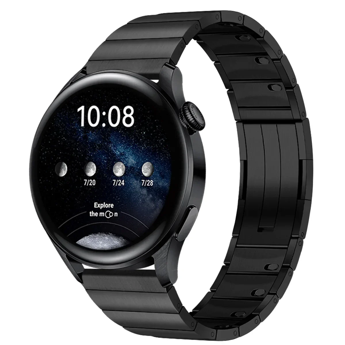 Geekthink 22 mm Luxus-Edelstahlarmband für Huawei Watch 6 GT6 5 Pro GT4 GT3 GT2 Pro/GT2 46 mm Metallarmband für Huawei Watch 3/4 Pro 4