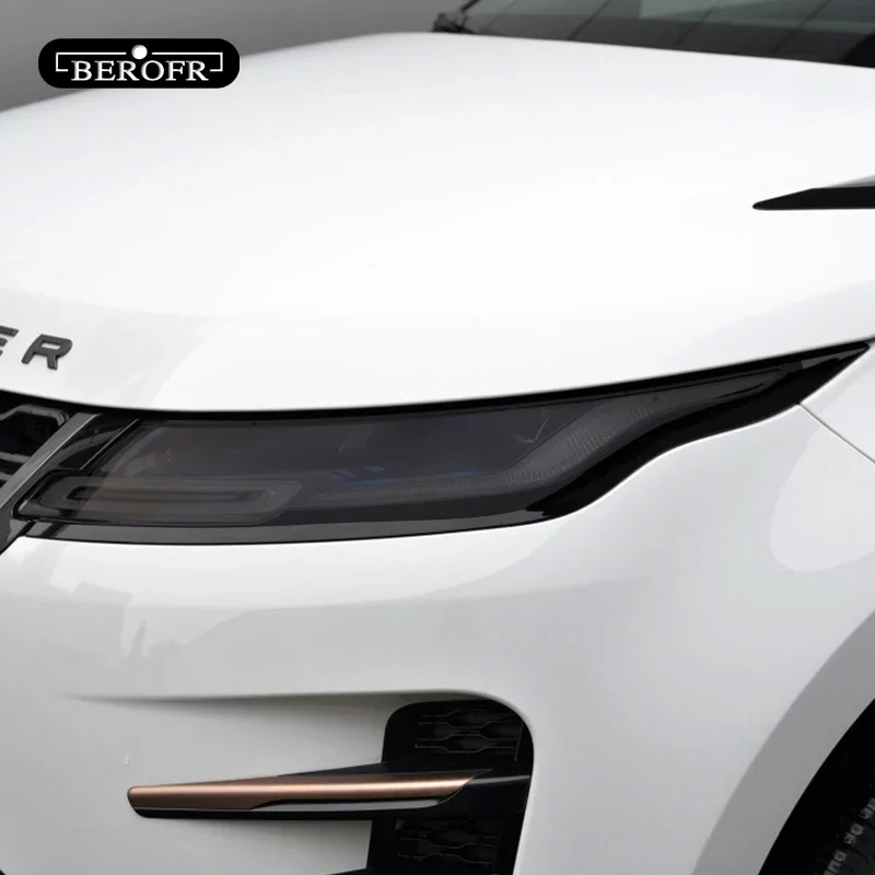 

2 Pcs Car Headlight Tint Black Protective Film Transparent TPU Sticker For Range Rover Evoque L551 L538 2012-On Accessories