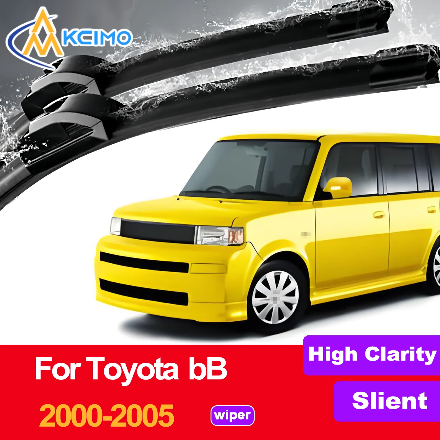 

2PCS HD Car Windscreen Wipers for Toyota bB XP30 2000-2005 Scion xB (North America) Front Windshield Auto Wipers Blade Accessori