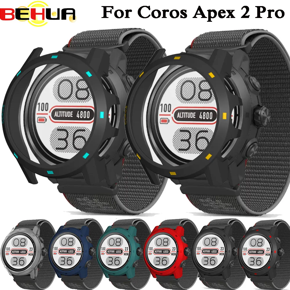 حافظة حماية من BEHUA لهواتف COROS Apex 2 Pro Apex2 2PRO ساعة ذكية واقي للشاشة ملحقات إطار حماية من الغلاف الصلب