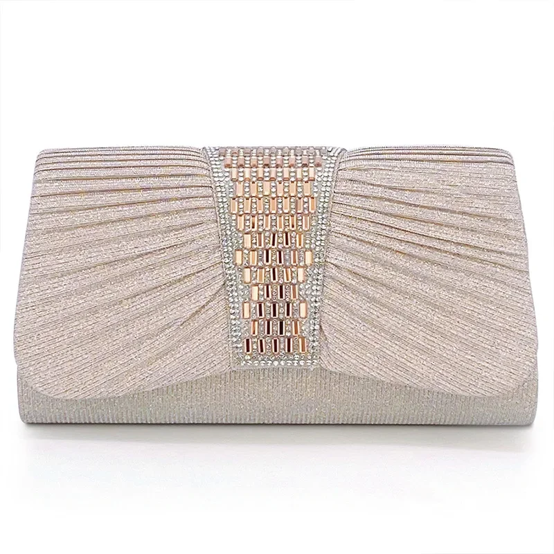 

2024 New Women's Handbag Fashionable High Quality Diamond Inlaid Women's Dinner Bag Premium Light Luxury Women's Envelope Bag